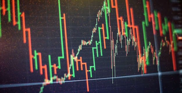 Businessman hand working on analyzing investment charts for Gold market, Forex market and Trading market.