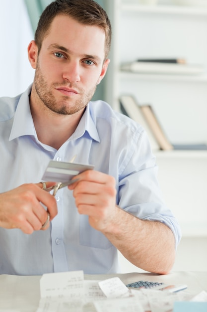 Businessman has to get rid of his credit card