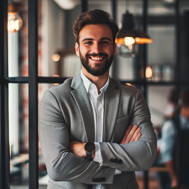 businessman in office