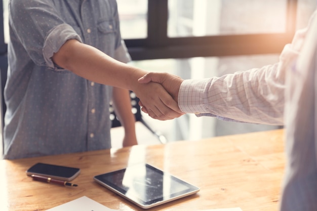 Businessman shaking hands