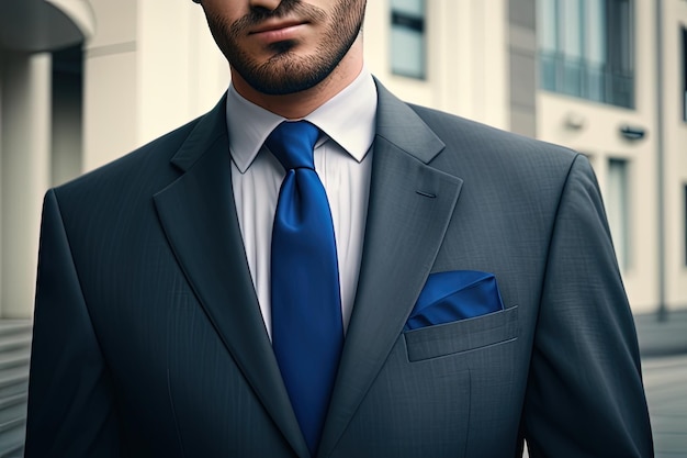 businessman in suit with tie and bow tie