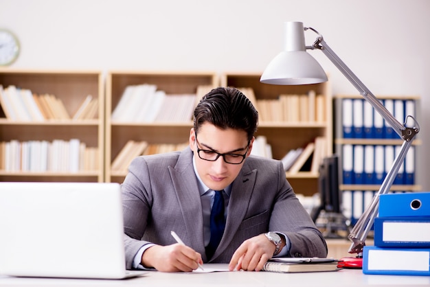 Businessman working in the office