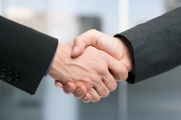 Businessmen shaking hands