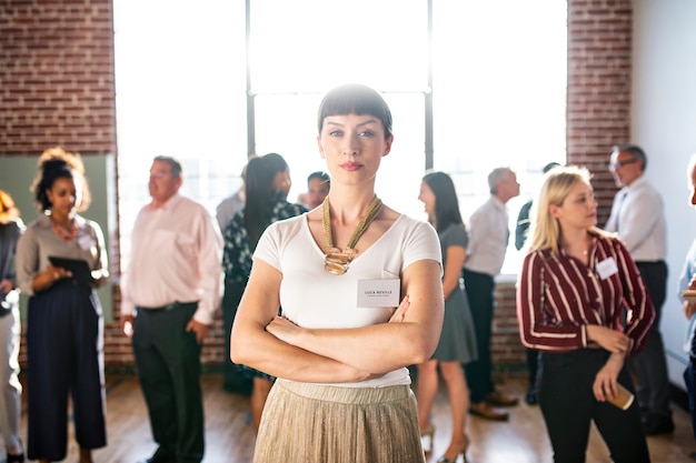 Businesspeople in a business conference