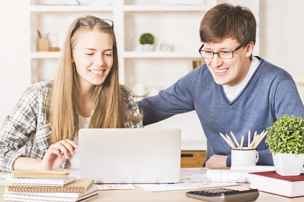 Businesspeople in office