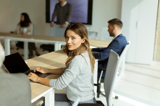 Businesspeople working in team in the office