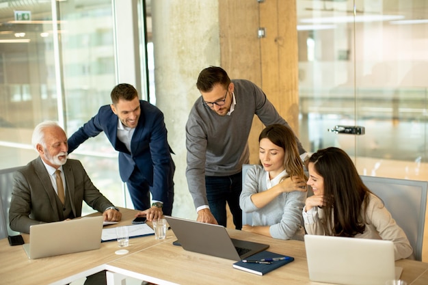 Businesspeople working in team in the office