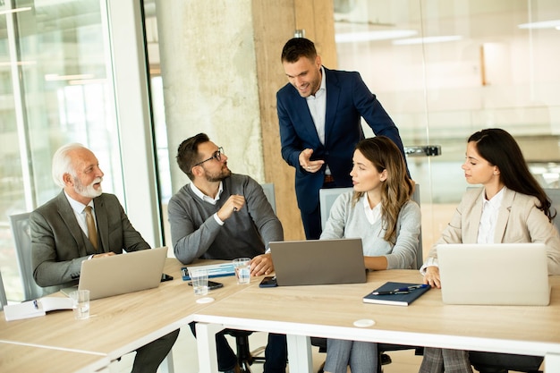 Businesspeople working in team in the office