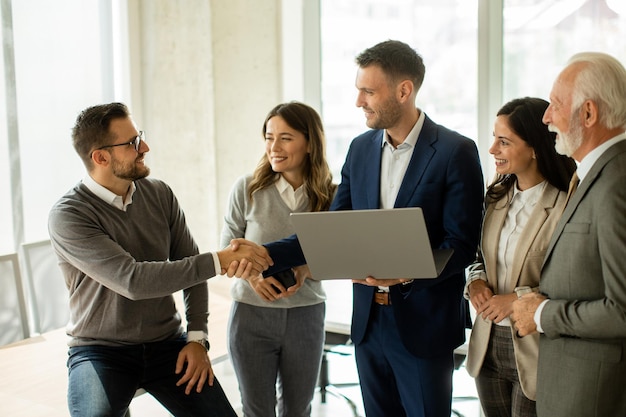 Businesspeople working in team in the office