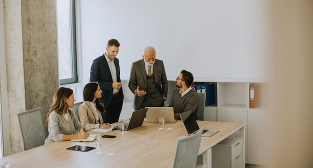 Businesspeople working in team in the office