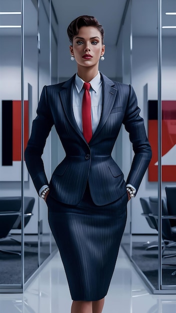 Businesswoman in corporate environment