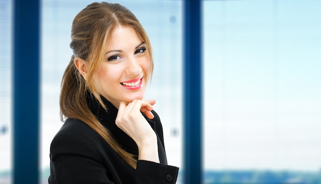 Businesswoman portrait in her office