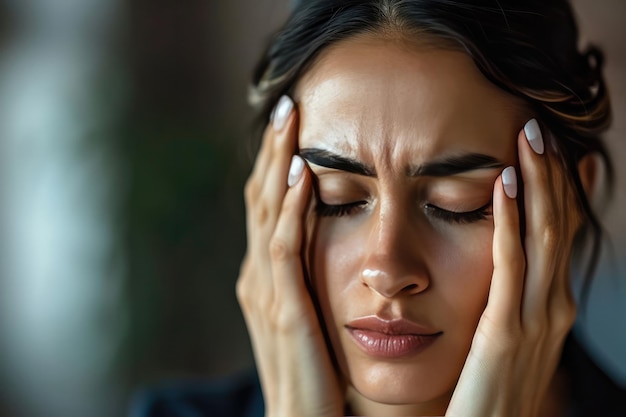 The Businesswoman Suffered From Piercing Migraine