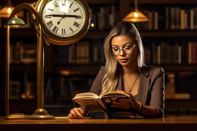 Businesswoman working at office