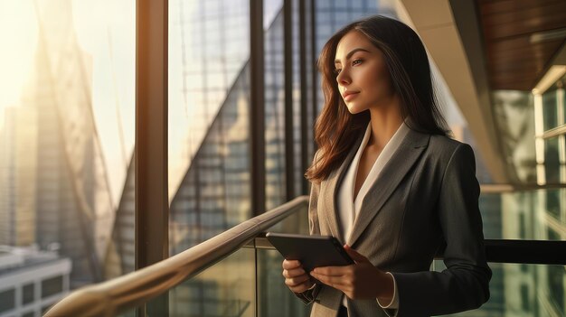 Businesswoman working in the office