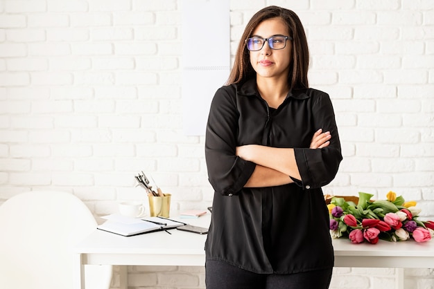 businesswoman working at the office