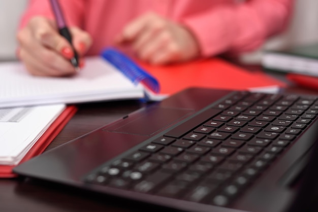 Businesswoman working in office