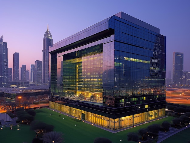 A bustling financial hub in the Dubai International Financial Centre DIFC