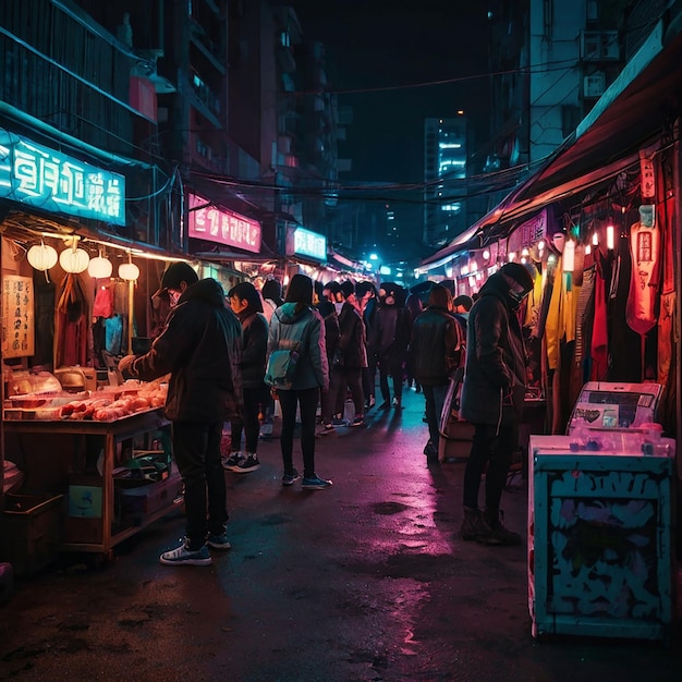 a busy street with people shopping in front of a store that says quot ship quot