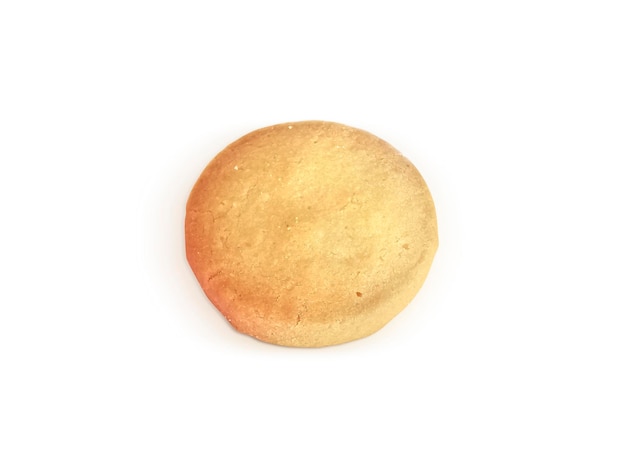 Butter cookies isolated on white background