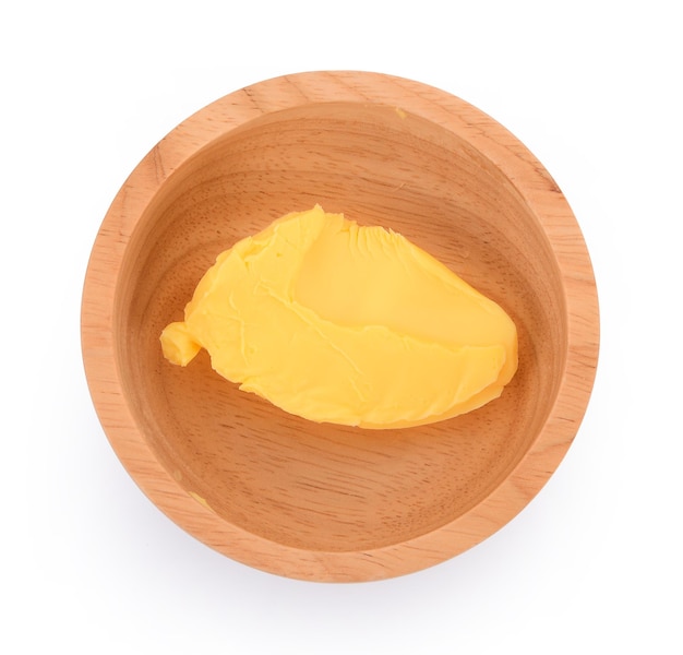 Butter isolated on white background