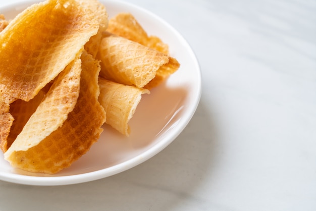 butter and milk crispy waffle