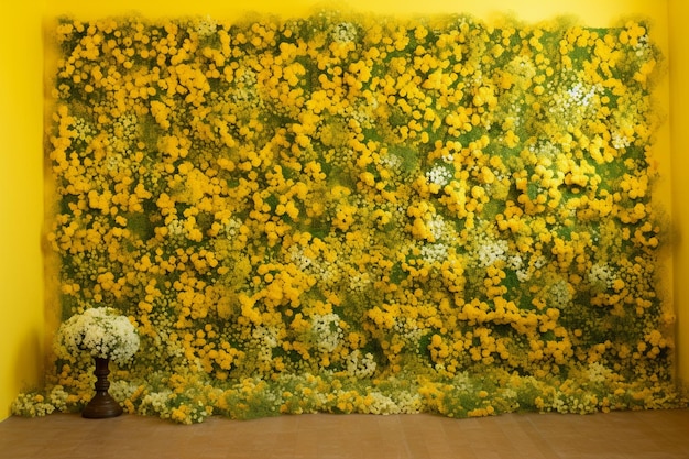 Buttercup Brilliance Backdrop yellow wall photo