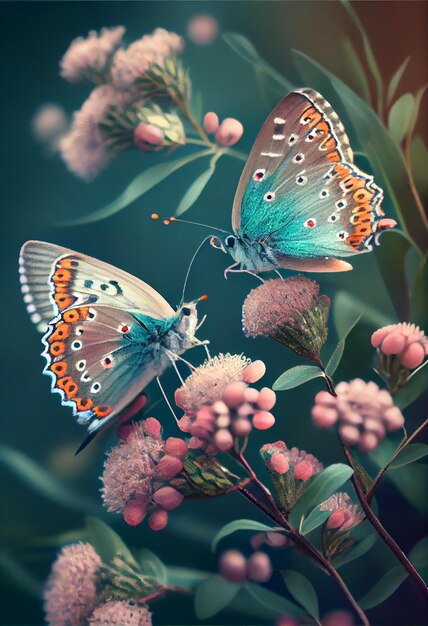 butterflies fantasy background