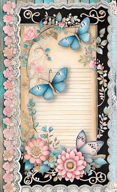 a butterfly and butterfly page with a frame that saysim a butterfly