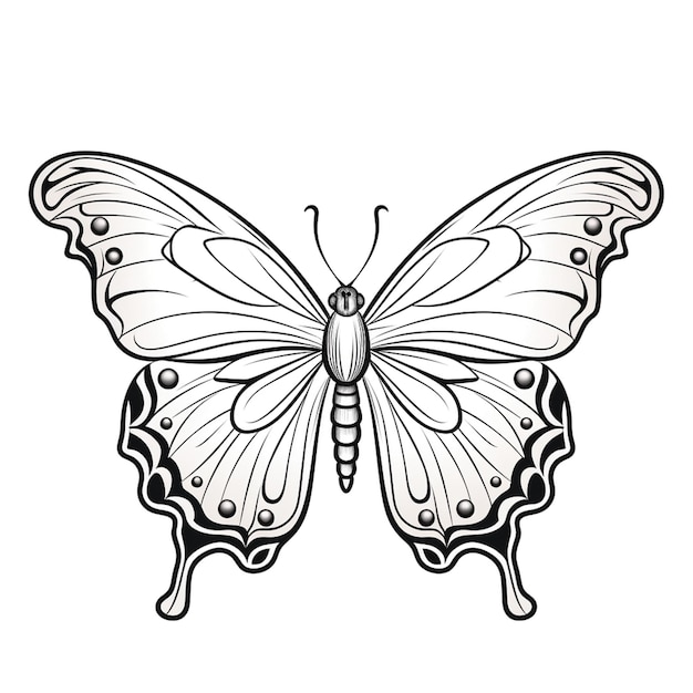 Butterfly coloring page