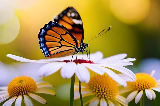 A butterfly on a flower