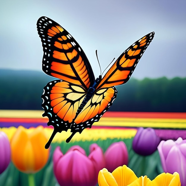 butterfly and flower