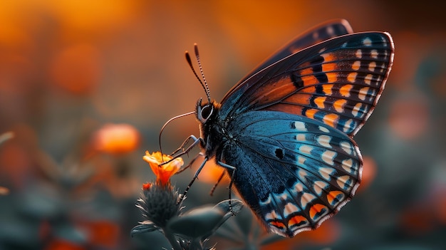 butterfly on flowers