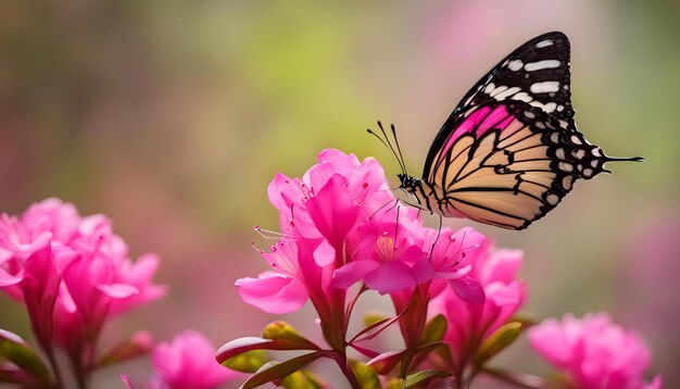 a butterfly is on a flower with the number 8 on it