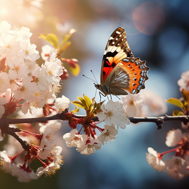 butterfly landing