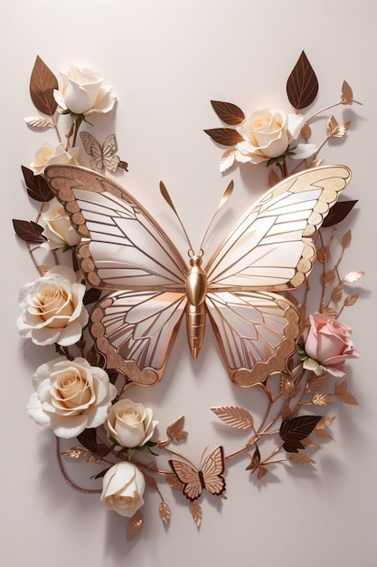 A butterfly made by the artist