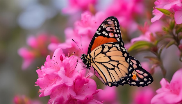 a butterfly on a pink flower with the words butterfly on it