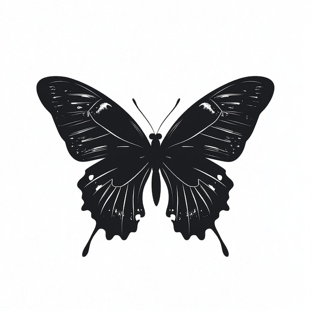 Photo butterfly silhouette clipart