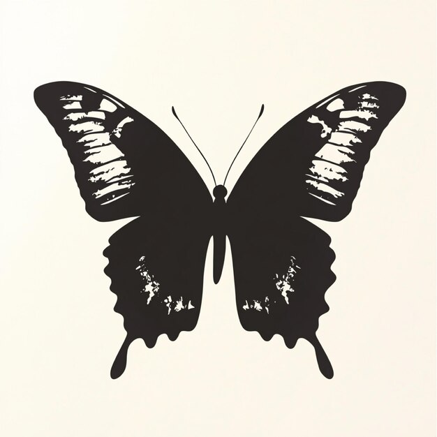 Photo butterfly silhouette clipart