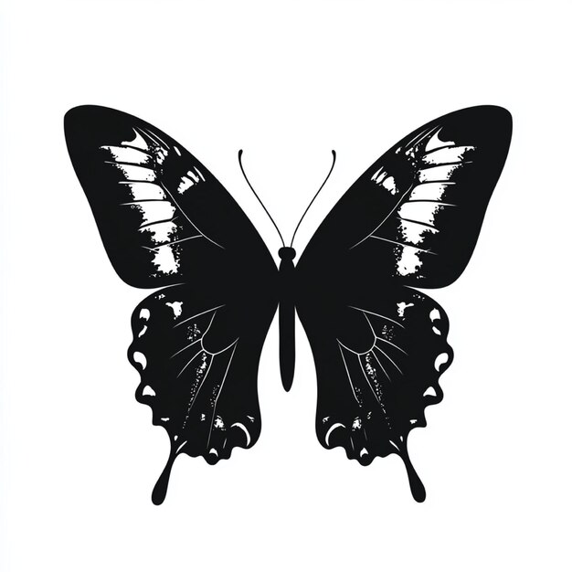 Photo butterfly silhouette clipart