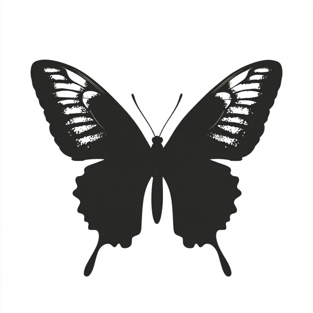 Photo butterfly silhouette clipart