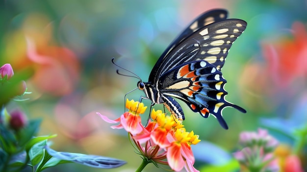 a butterfly that is on a flower