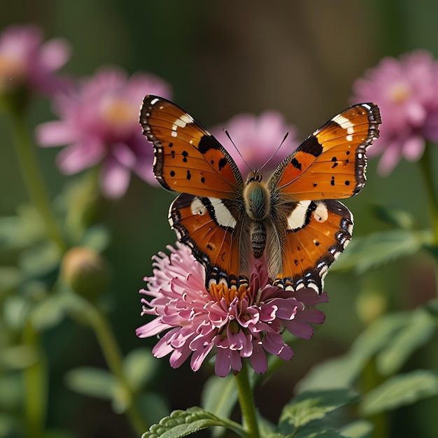 Photo a butterfly that is on a flower