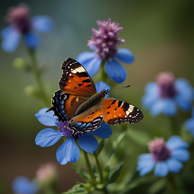 Photo a butterfly that is on a flower