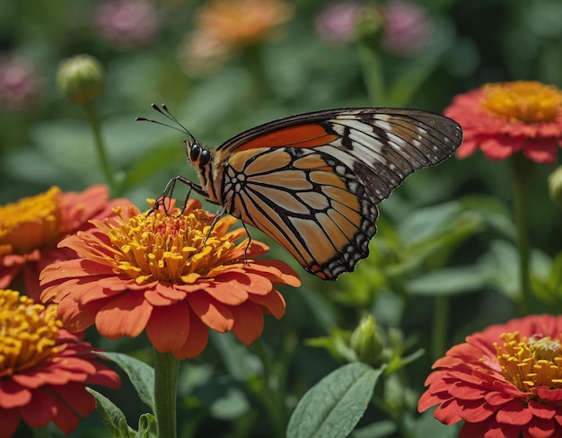 a butterfly that is on a flower