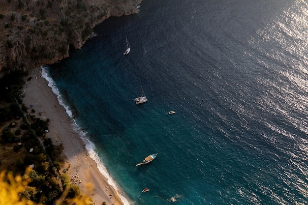 Butterfly Valley Kelebekler Vadisi view in Fethiye Town