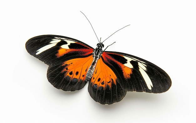 Butterfly On White Background