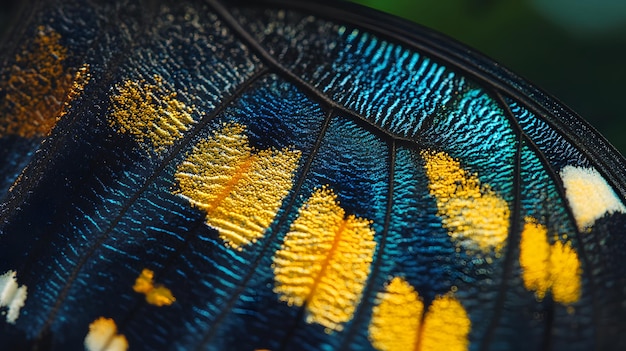 Butterfly Wing Closeup Natures Masterpiece