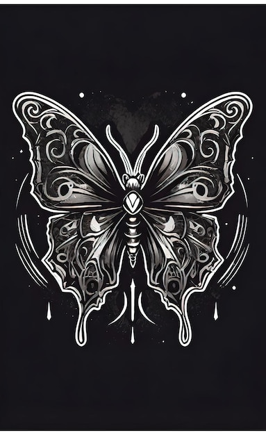 a butterfly with a pattern on it and the words  butterfly  on the bottom