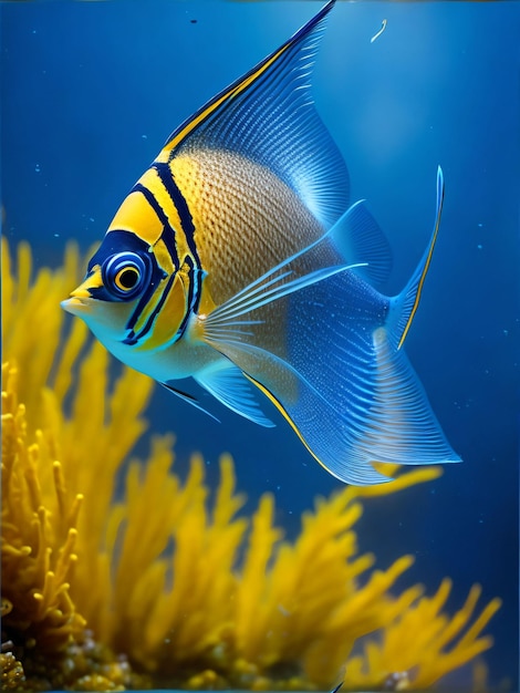 Butterflyfish swimming in the ocean